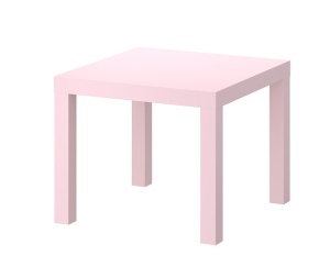 LACK side table in pink